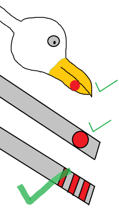 red spot experiment tinbergen